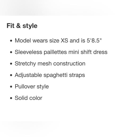 NWT Pink Paillette Shift Mini Dress Sequined Speghtti Straps - Picture 4 of 7